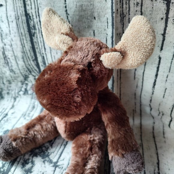 Douglas Moose Plush Toy Stuffed Animal Brown 8" sitting - Picture 2 of 7